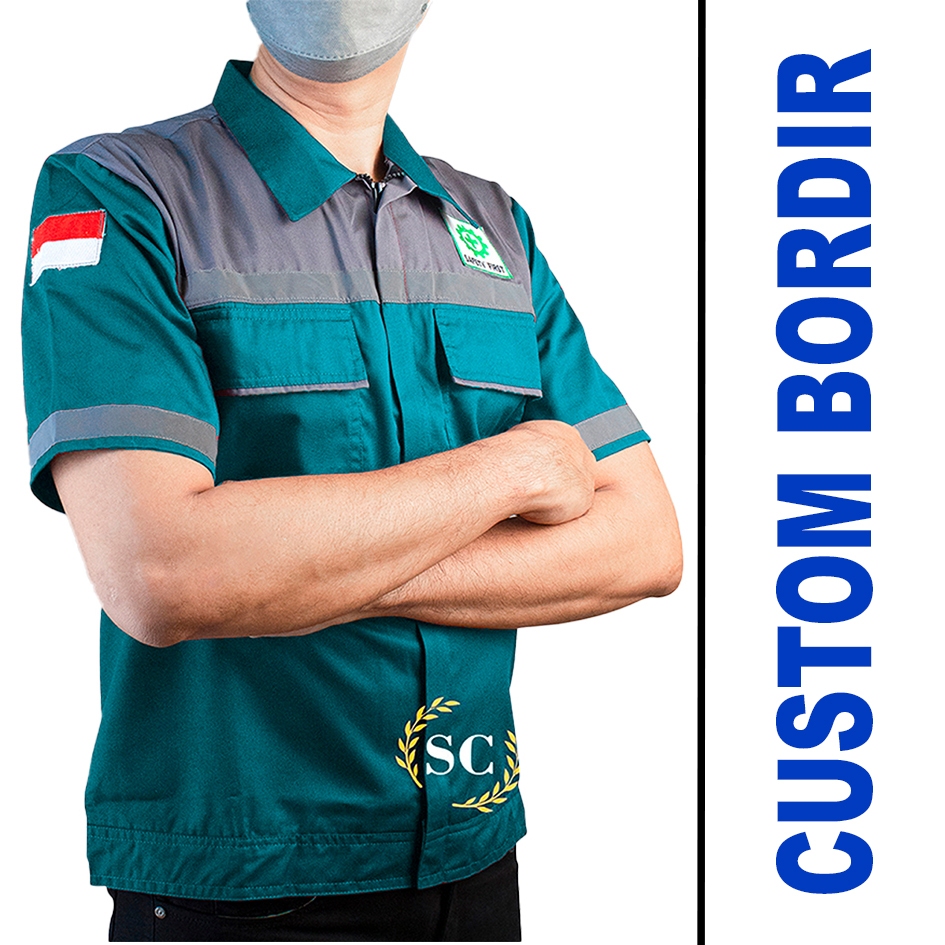 Kemeja Safety Lengan Pendek dan Panjang