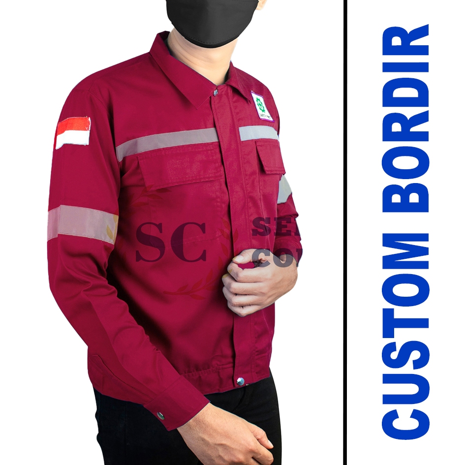 Kemeja Safety Lengan Panjang