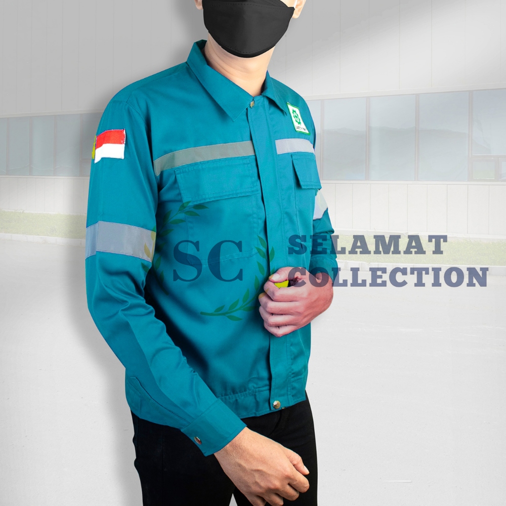 Kemeja Safety Lengan Panjang