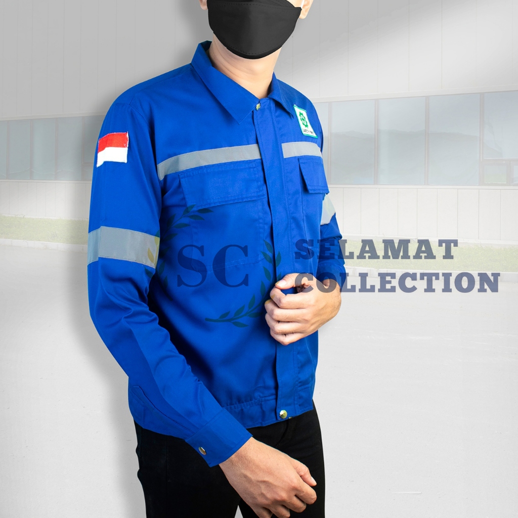 Kemeja Safety Lengan Panjang