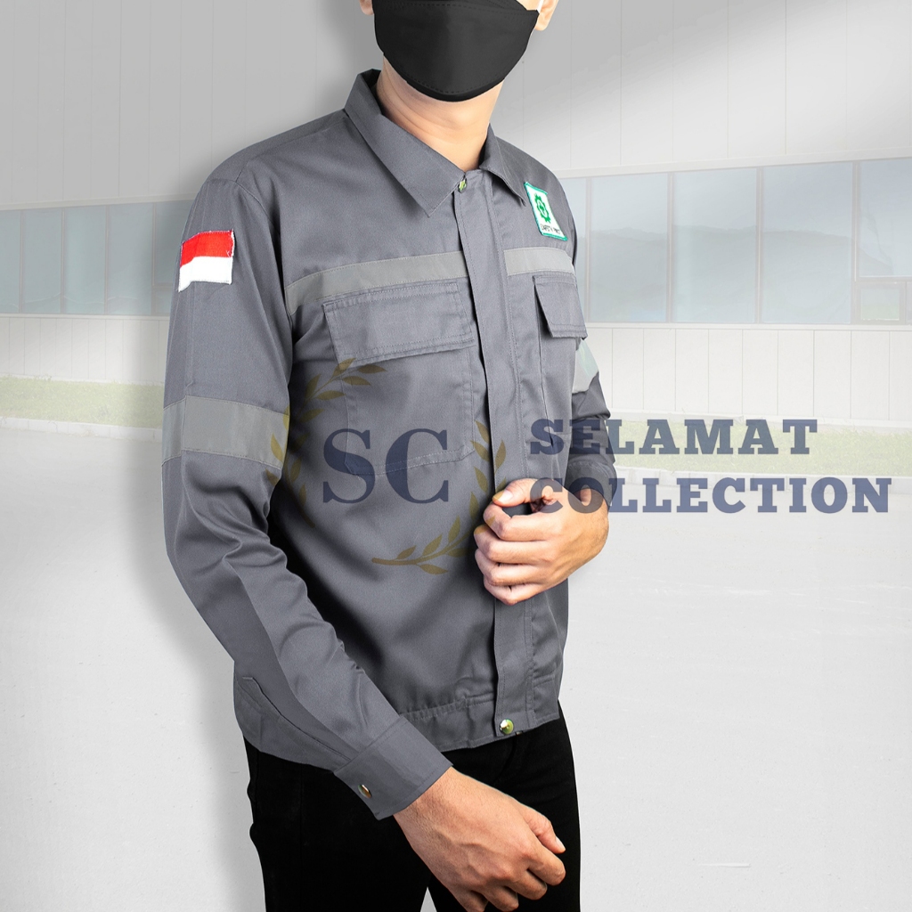Kemeja Safety Lengan Panjang