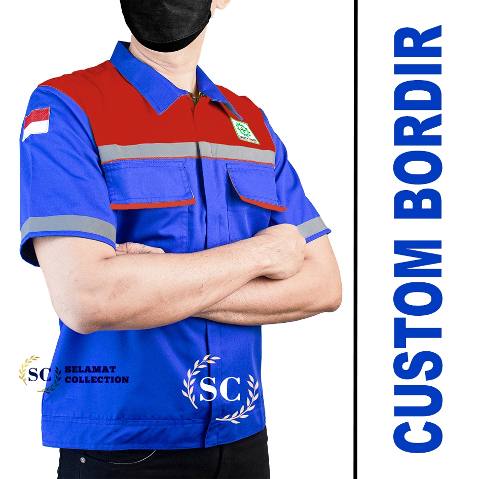 Kemeja Safety Lengan Pendek