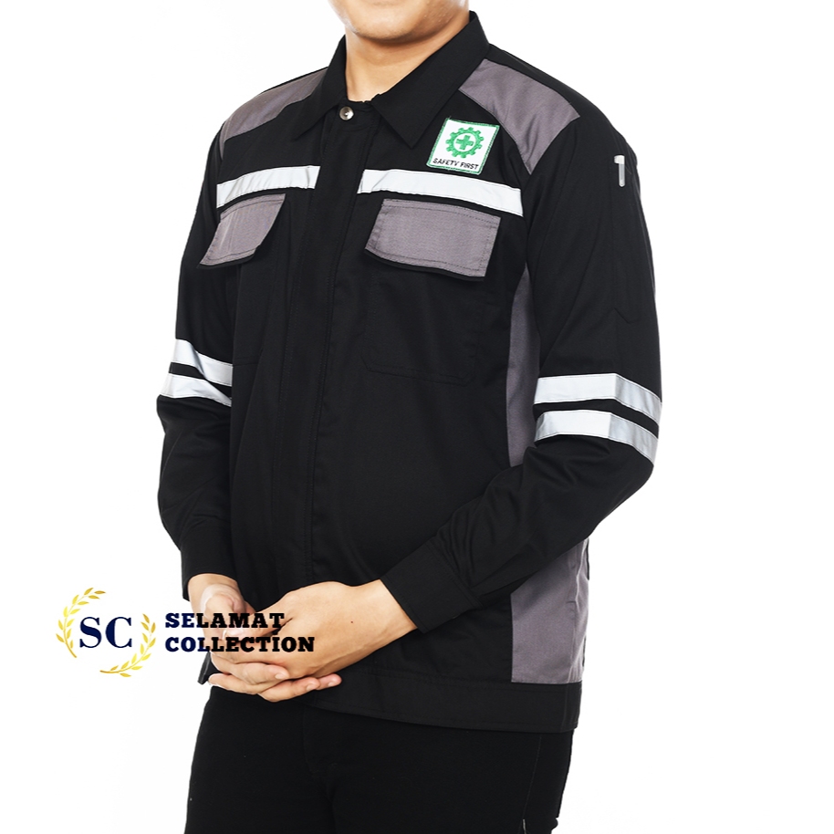 Kemeja Safety Lengan Panjang