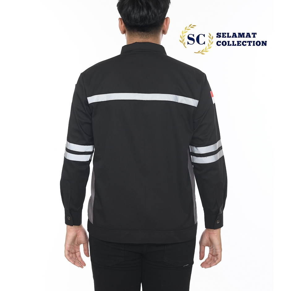 Kemeja Safety Lengan Panjang