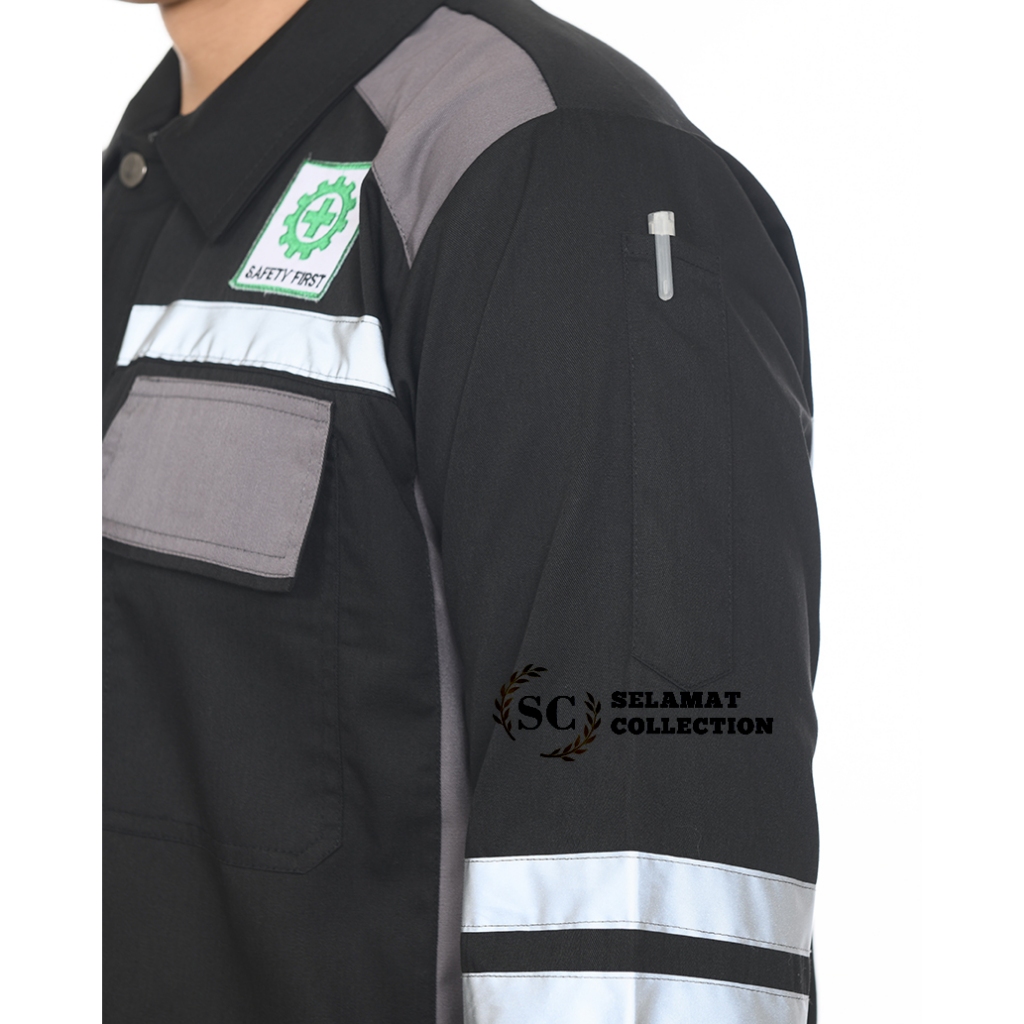 Kemeja Safety Lengan Panjang