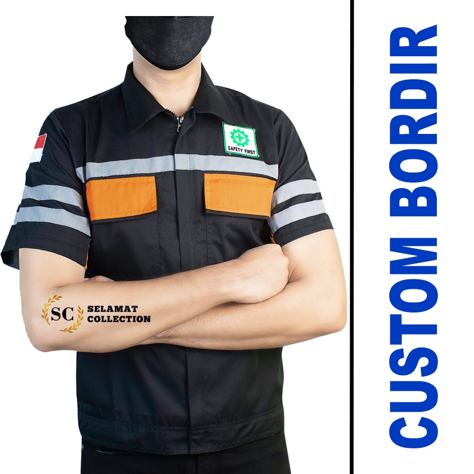 Kemeja Safety Lengan Pendek