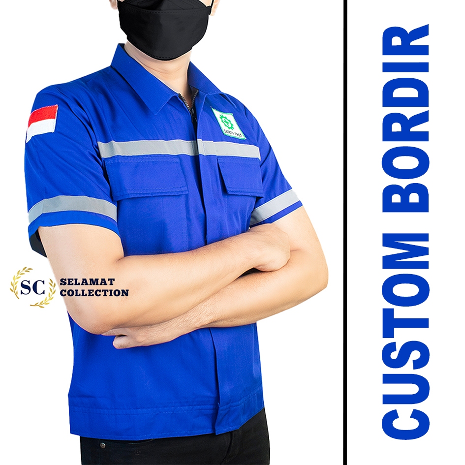 Kemeja Safety Lengan Pendek