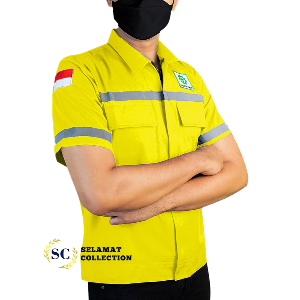 Kemeja Safety Lengan Pendek